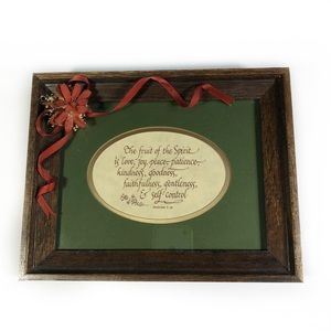 Fruit of the Spirit Scripture Framed Print